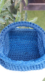 Pochettino blu lurex