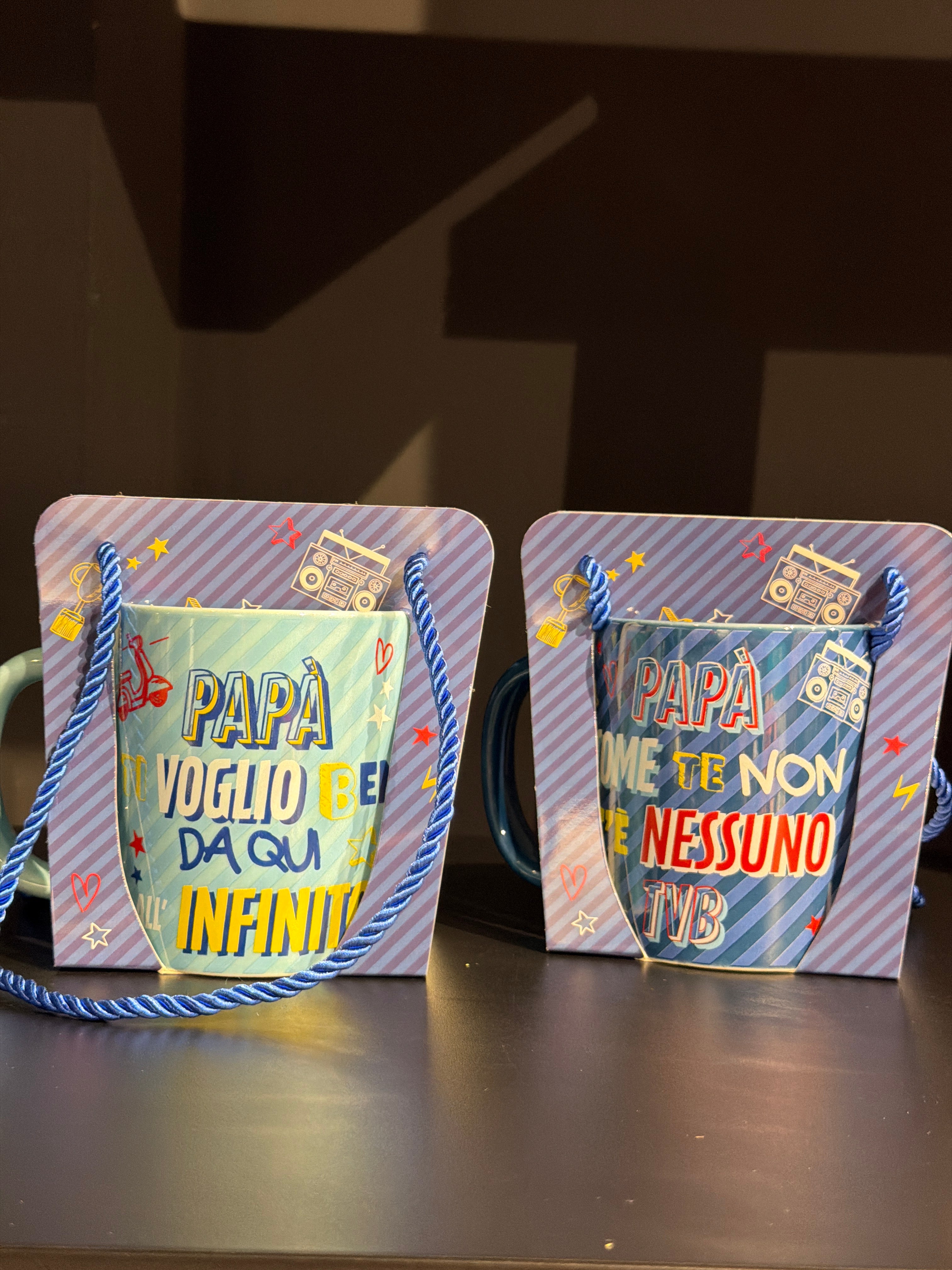 Tazza latte festa papà con scatola