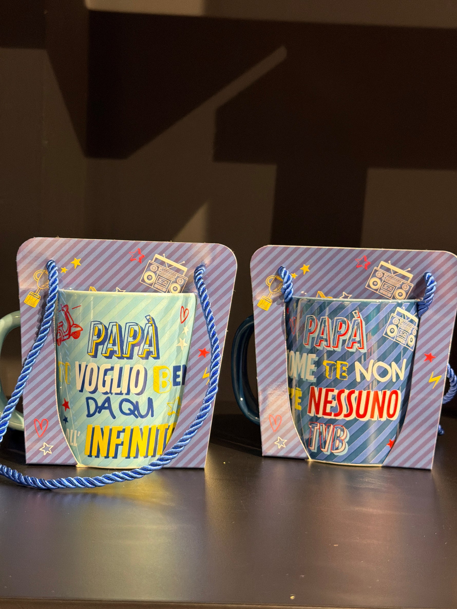 Tazza latte festa papà con scatola