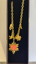 Collana cuore con pietra