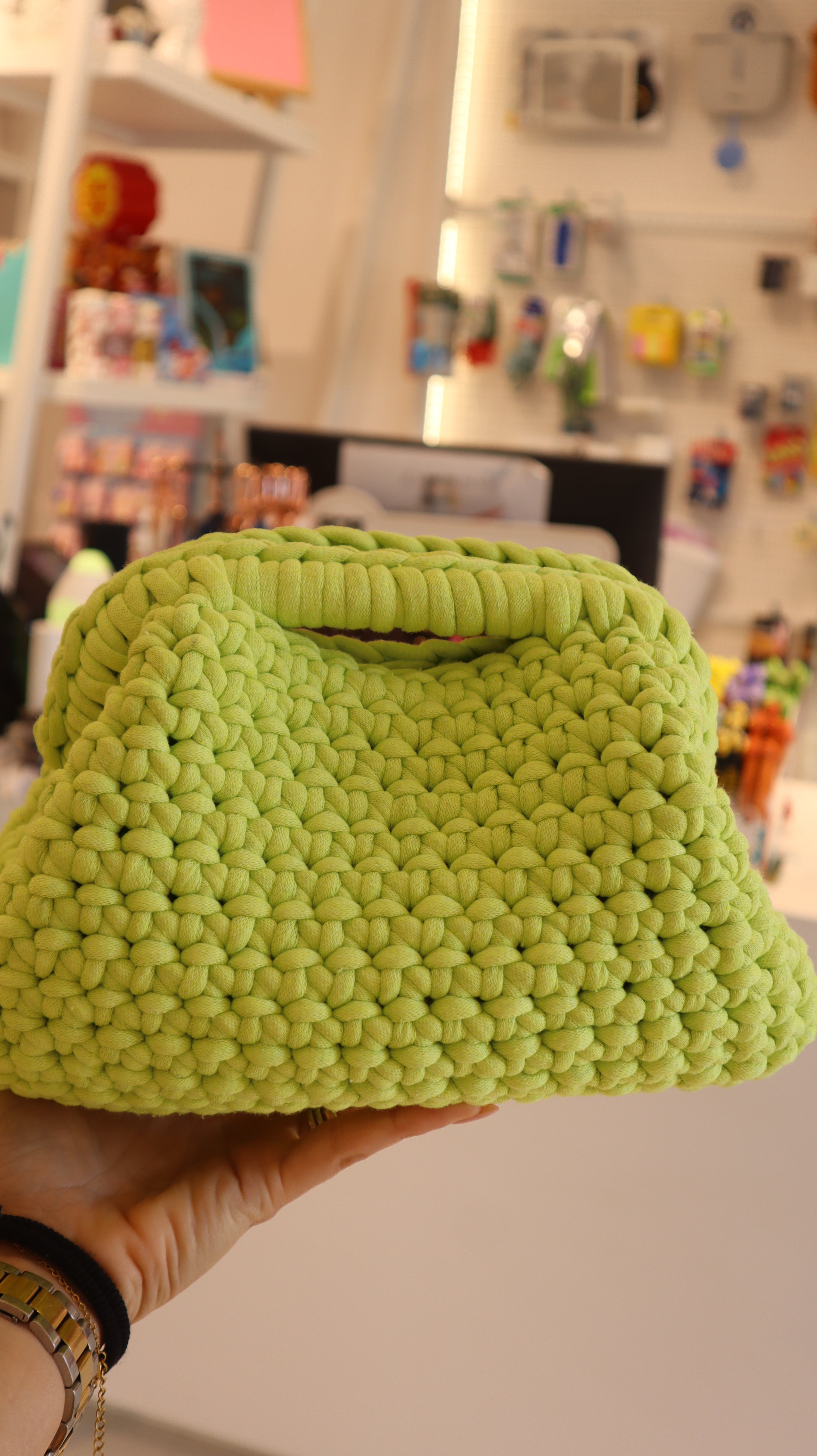 Pochettina verde mela