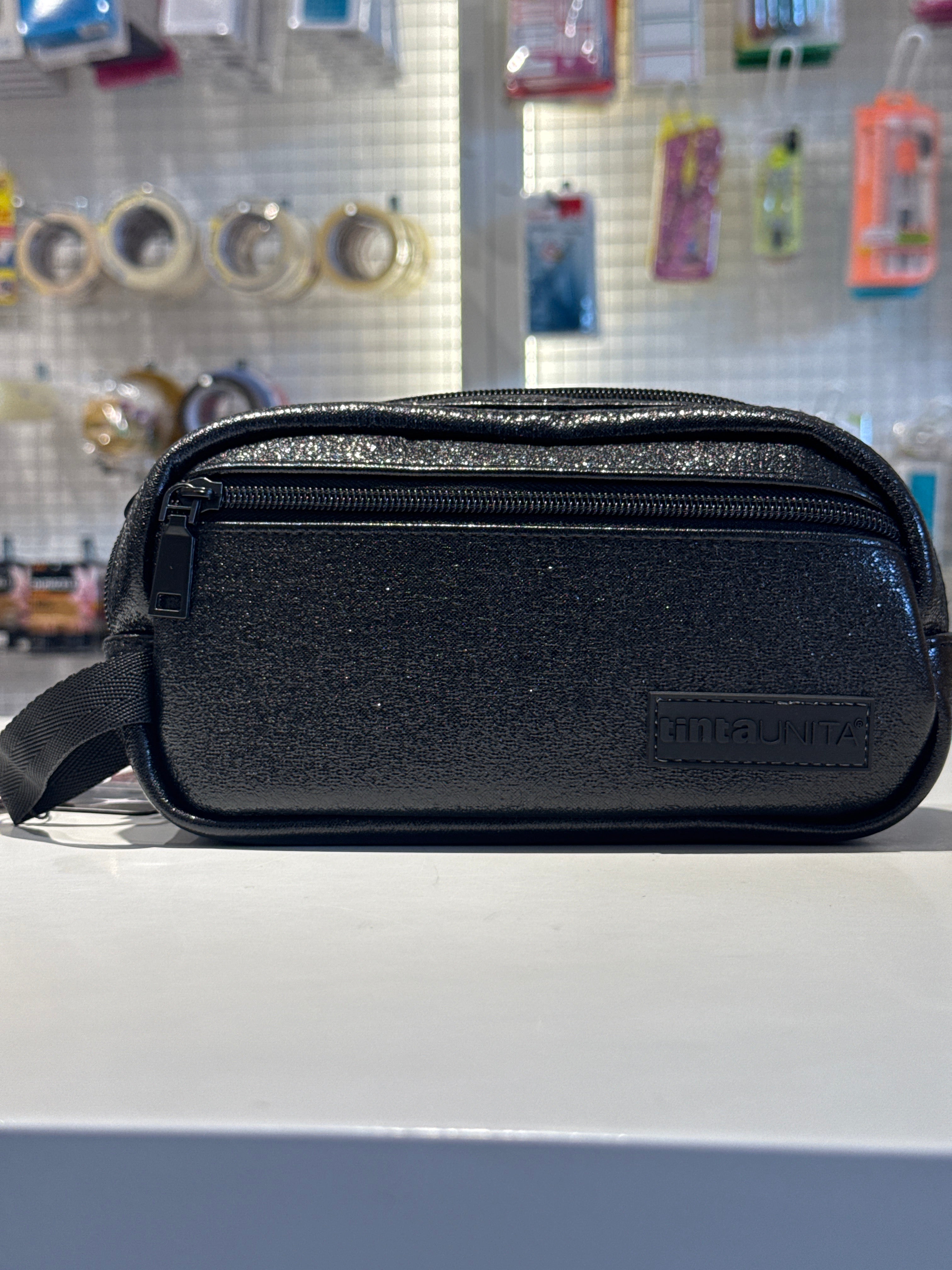 BAULETTO ROUNDED GLAM NERO E ROSA