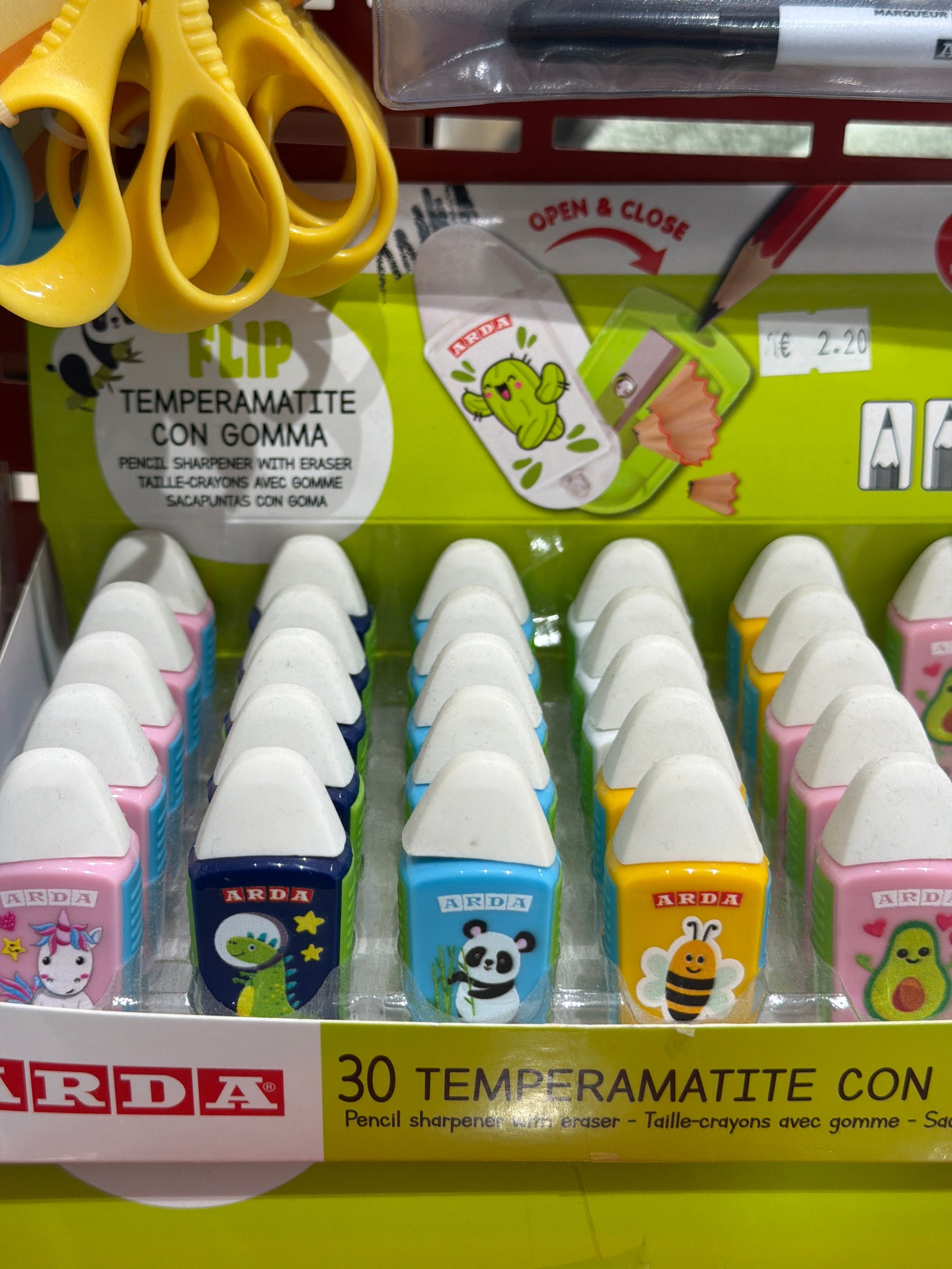 Temperamatite con gomma