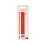 Set di 3 Refill per Penna Gel Cancellabile - Inchiostro Rosso - Erasable Pen