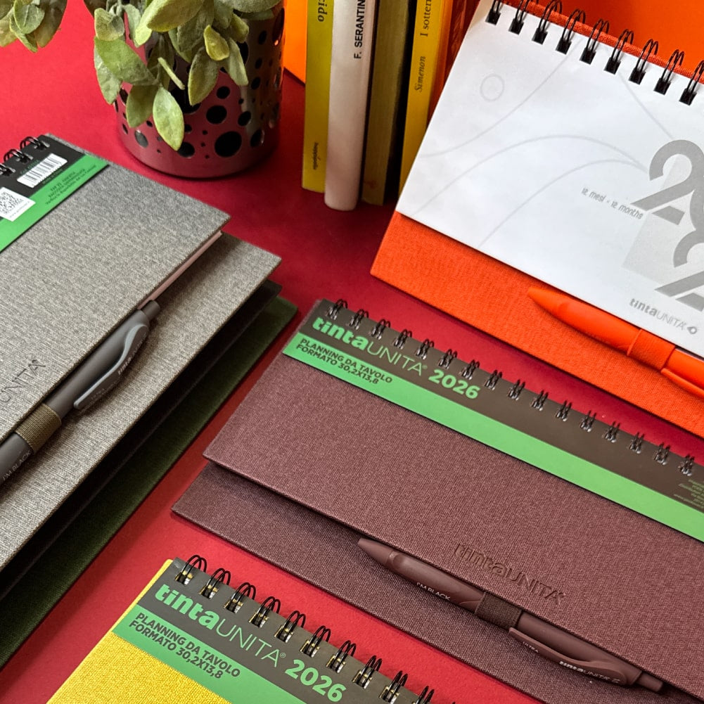 Planning da tavolo con penna