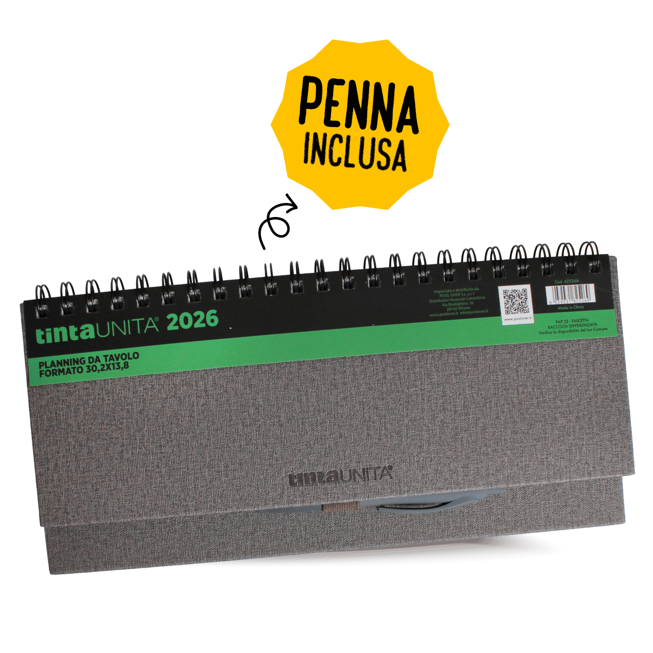 Planning da tavolo con penna