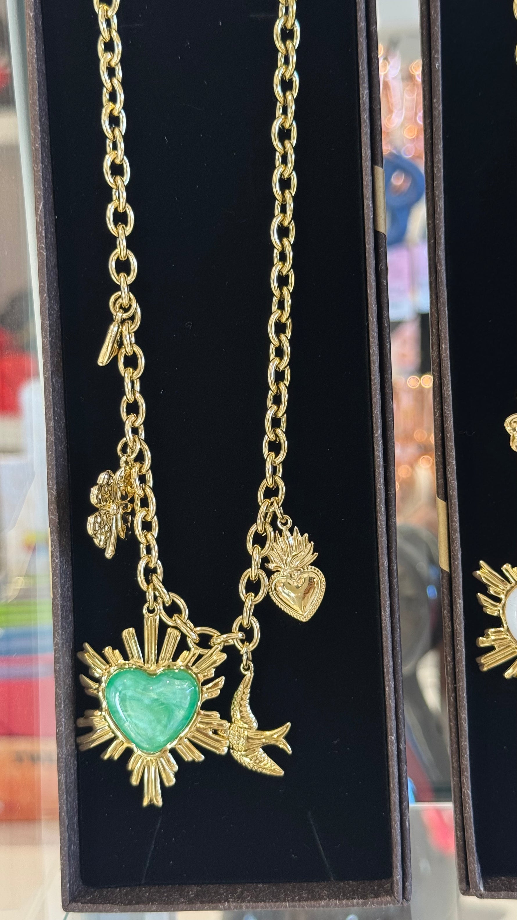 Collana cuore con pietra