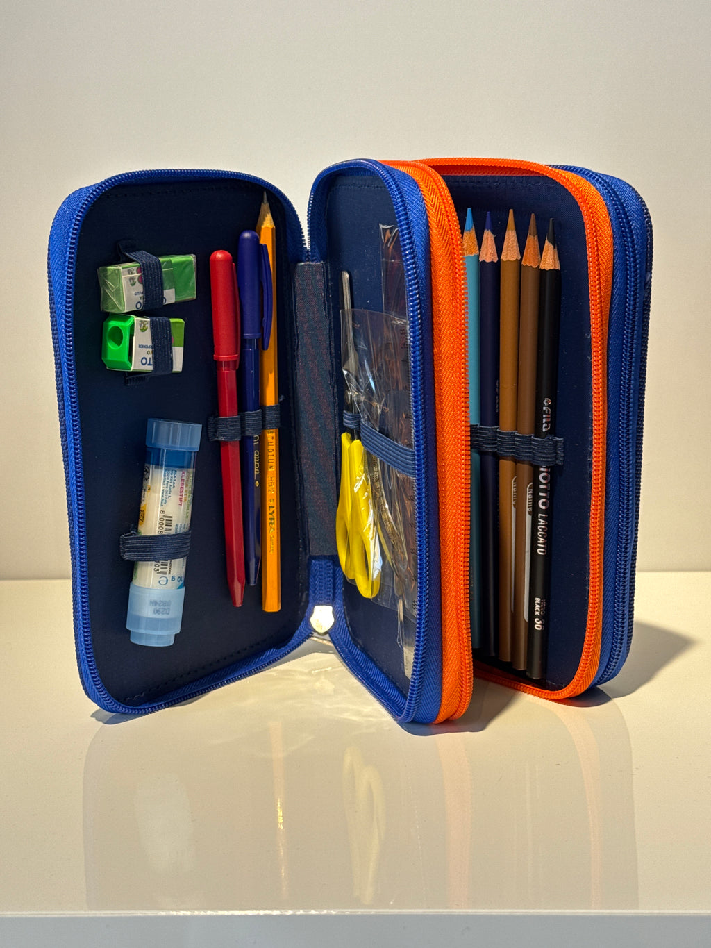 Astuccio 3 zip Sonic