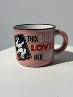 Tazzina “This queen loves her king”