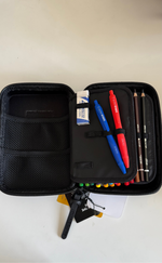 Astuccio One time tinta unita glitter black and pink