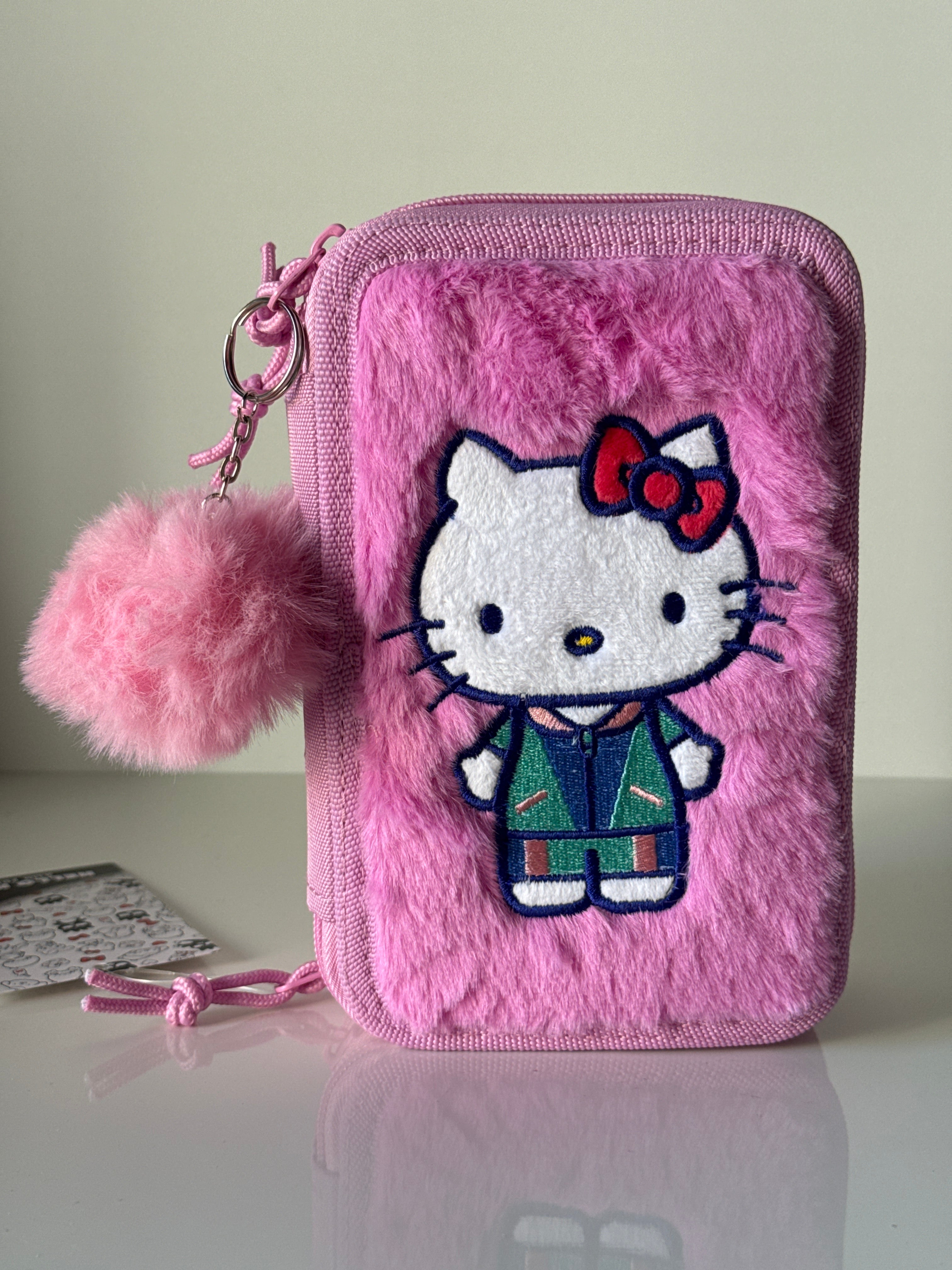 Astuccio 3 zip Hello Kitty