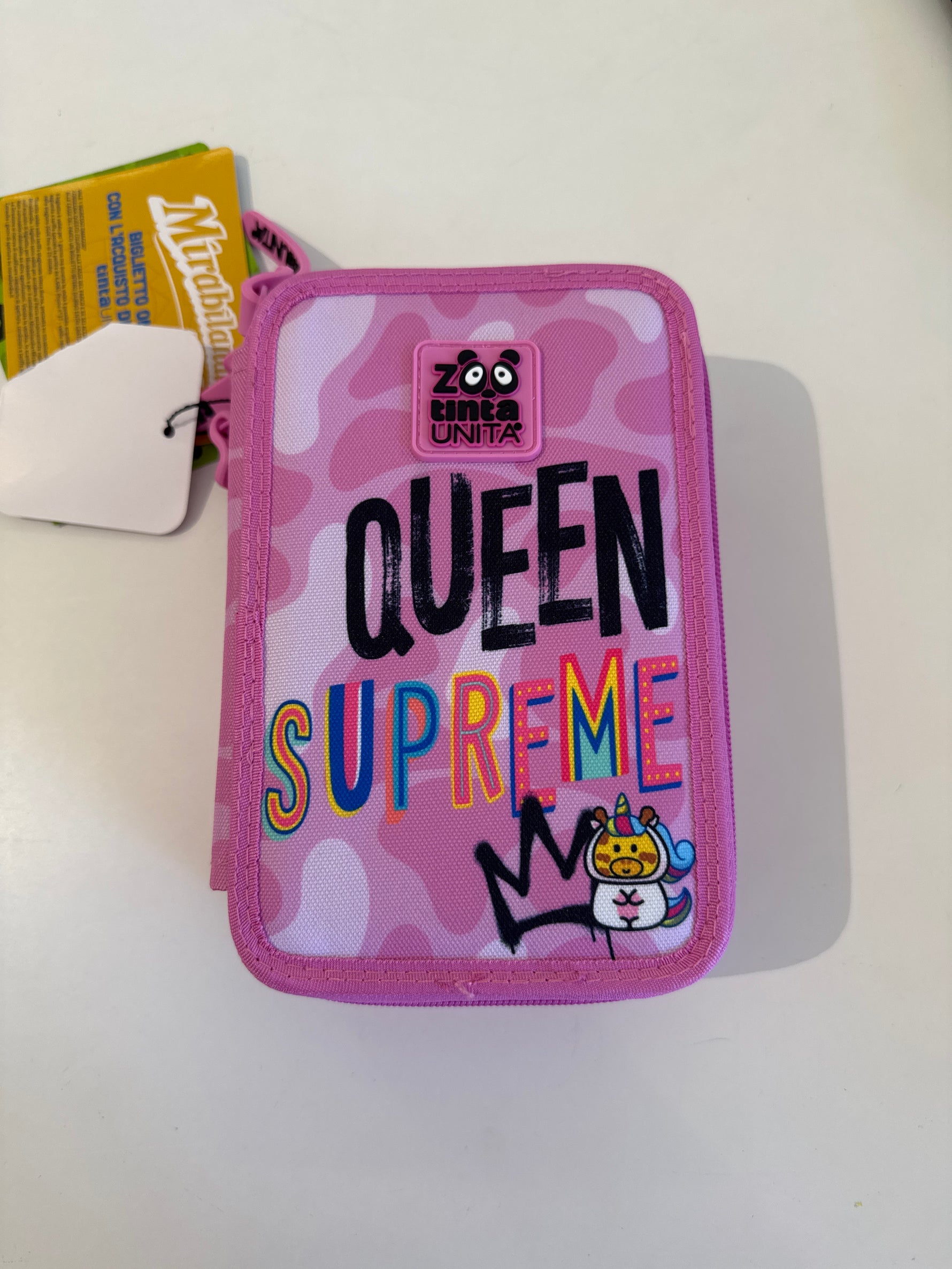 Astuccio 3 zip tinta unita zoo