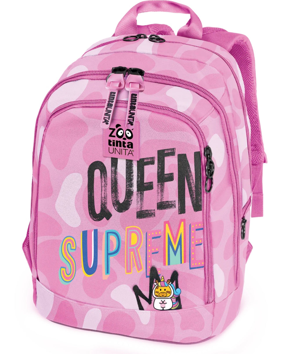 Zaino Dream Scuola Tinta Unita ZOO wild e queen 2025 Shark - Cross System