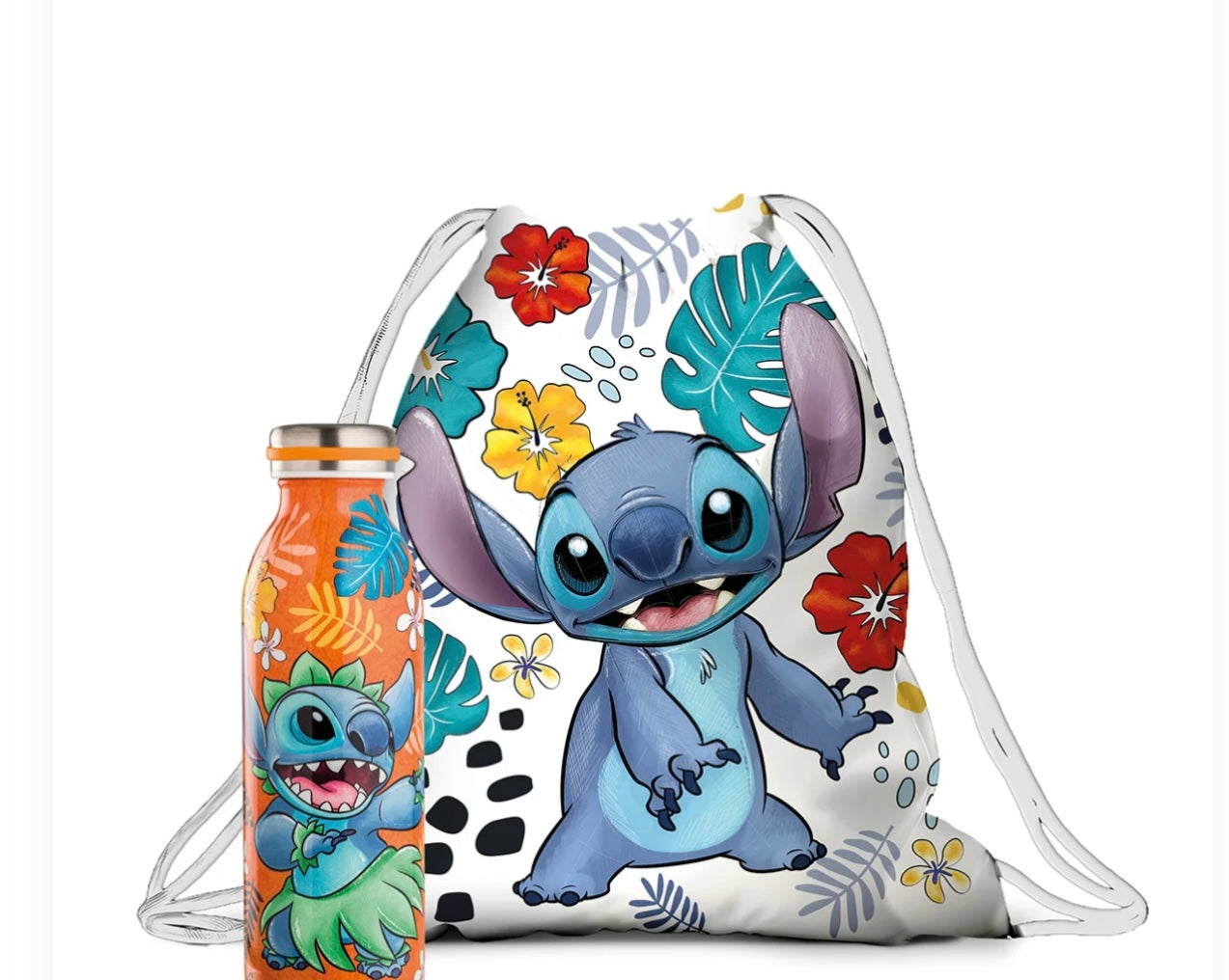 Set Bottiglia termica + sacca Stitch Arancione