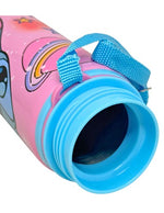 Disney Stitch - Borraccia in alluminio con cannuccia per bambini, 600ml