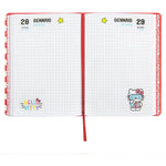 Diario 12 Mesi 2026/27 - Hello Kitty - Datato Rosso/Bianco