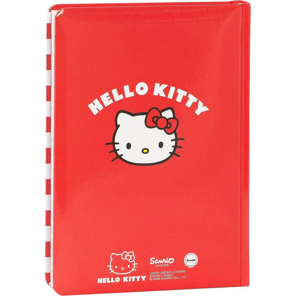 Diario 12 Mesi 2026/27 - Hello Kitty - Datato Rosso/Bianco
