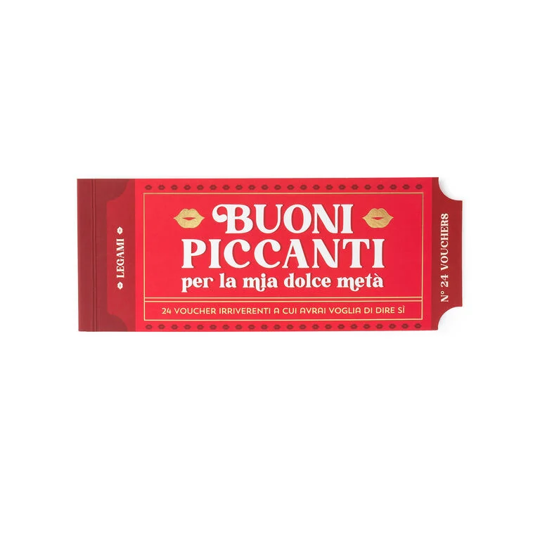 Blocchetto da 24 Voucher Piccanti - Italiano - Gift Vouchers