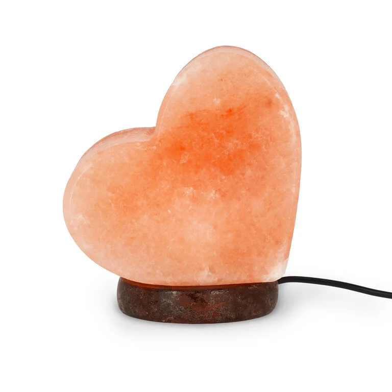 Lampada di Sale dell'Himalaya - Heart - Himalayan Salt Lamp