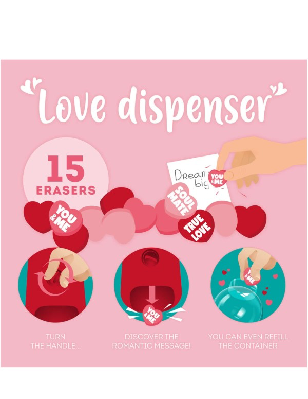 Mini distributore Gomme Lover per cancellare