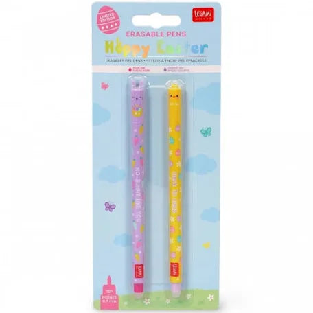 Set di 2 Penne Gel Cancellabili Legami - Erasable Pen Easter Bunny+Chick