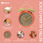 Sveglia Retro Beige & Arancione