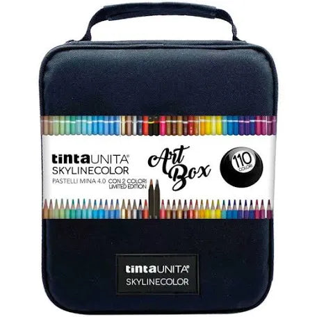 Maxi Astuccio Nero Pastelli Tinta Unita 110 Colori