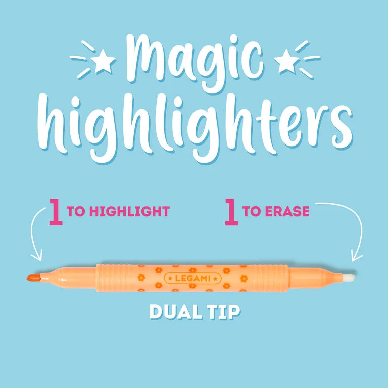 Set di 6 Evidenziatori Cancellabili - Magic Highlighters