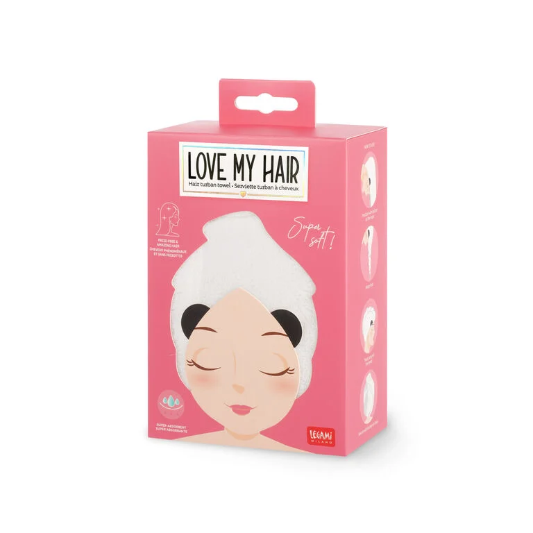 Asciugamano per Capelli a Turbante - Love My Hair