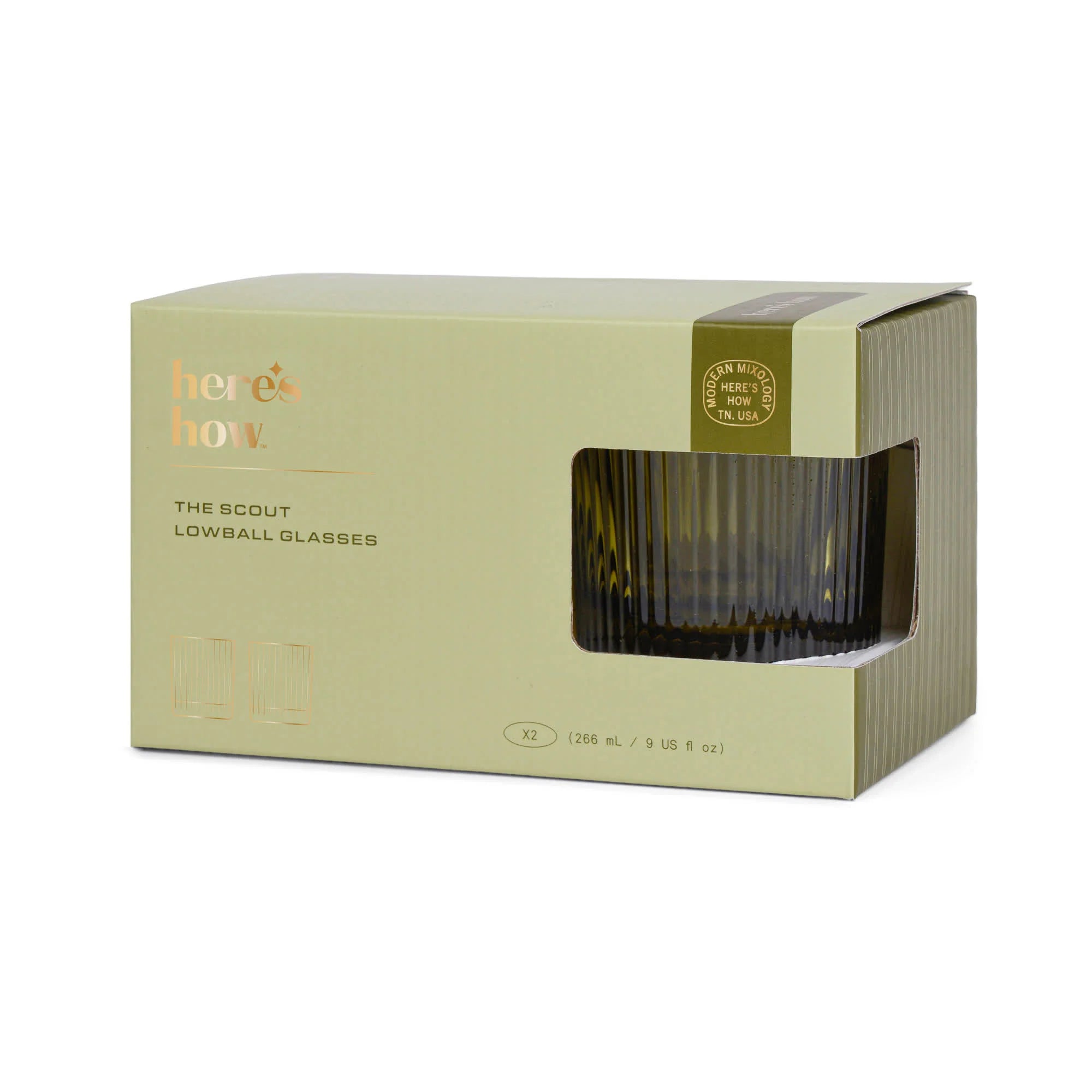 Set 2 bicchieri verde