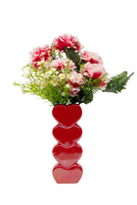 Vaso cuori rossi