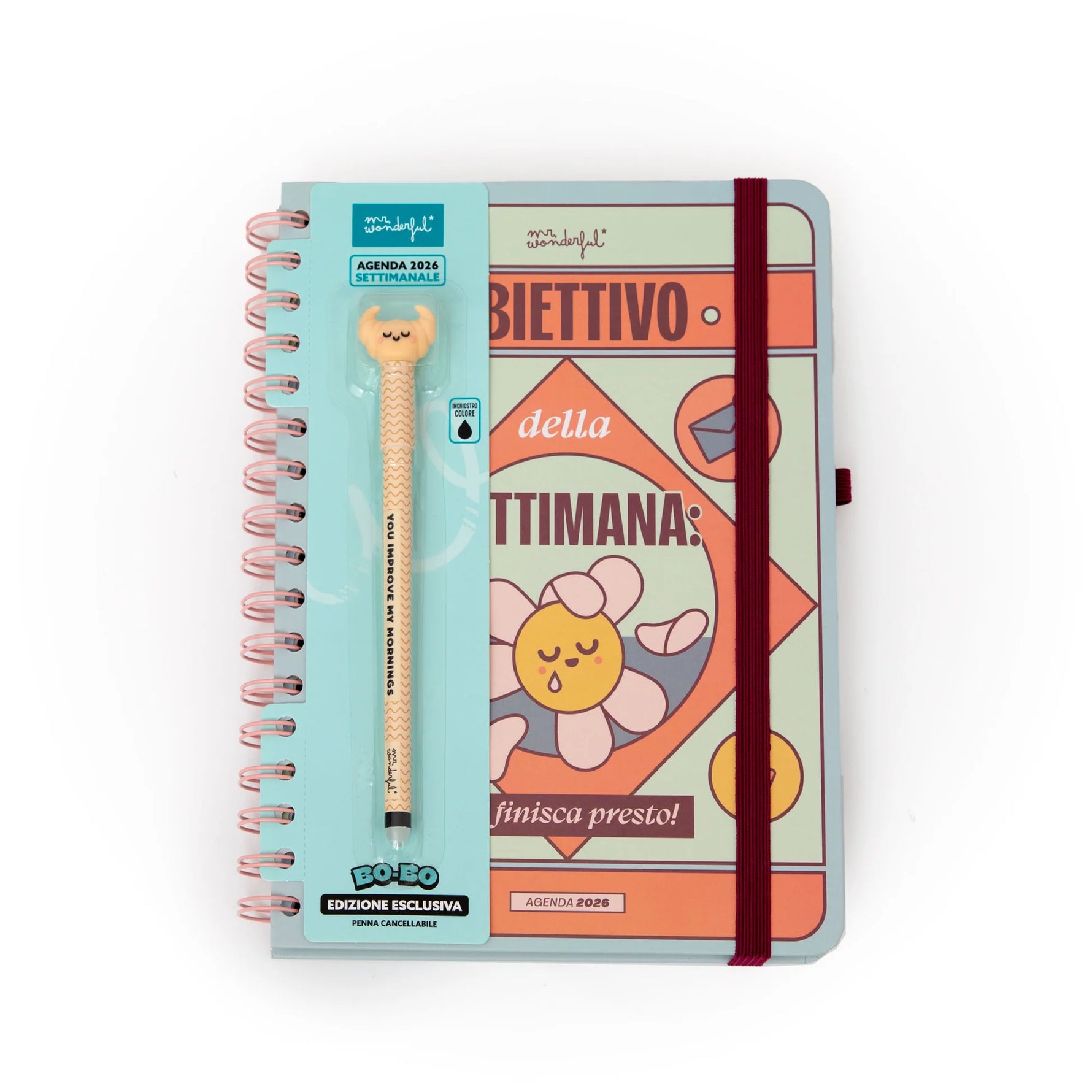 Agenda Wonder 2026 Settimanale - Obiettivo della settimana: che finisca presto!