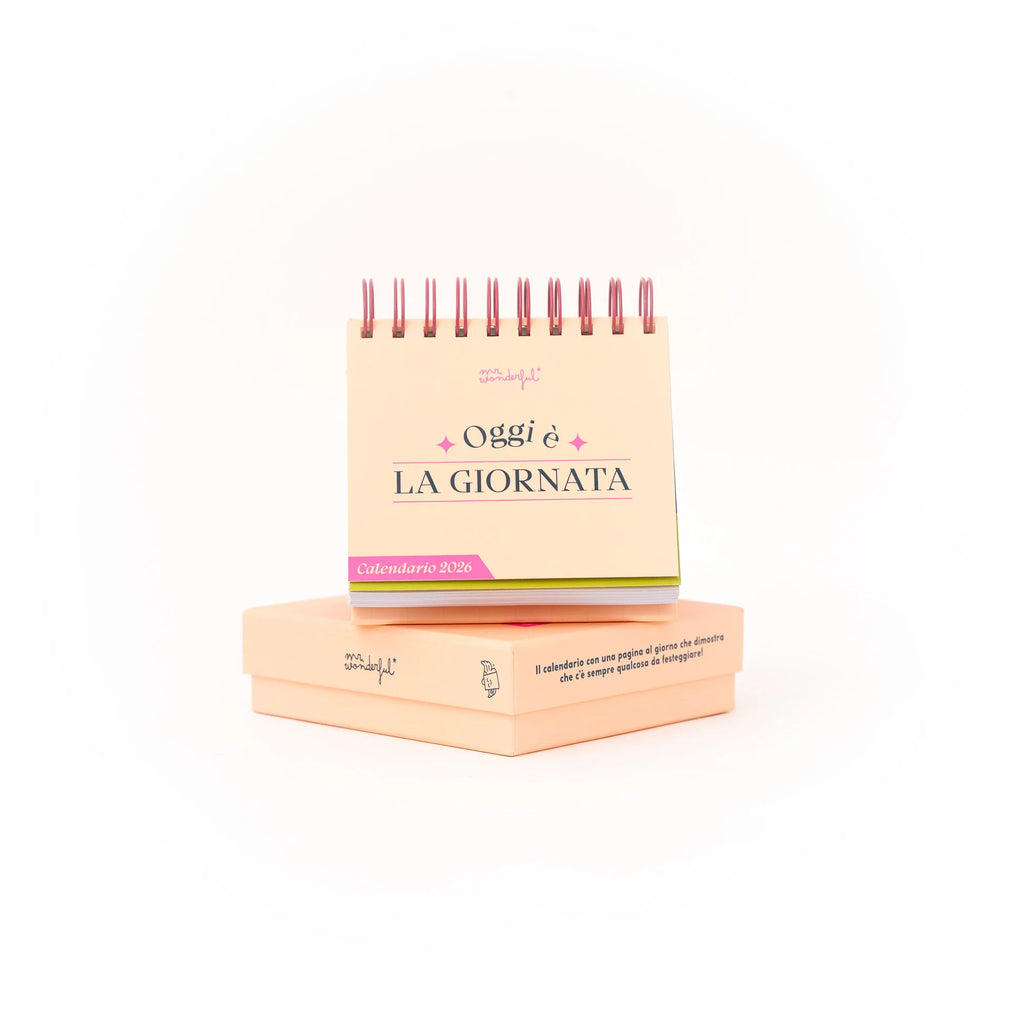 Calendario da tavolo giornaliero 2026 - Oggi è la giornata...