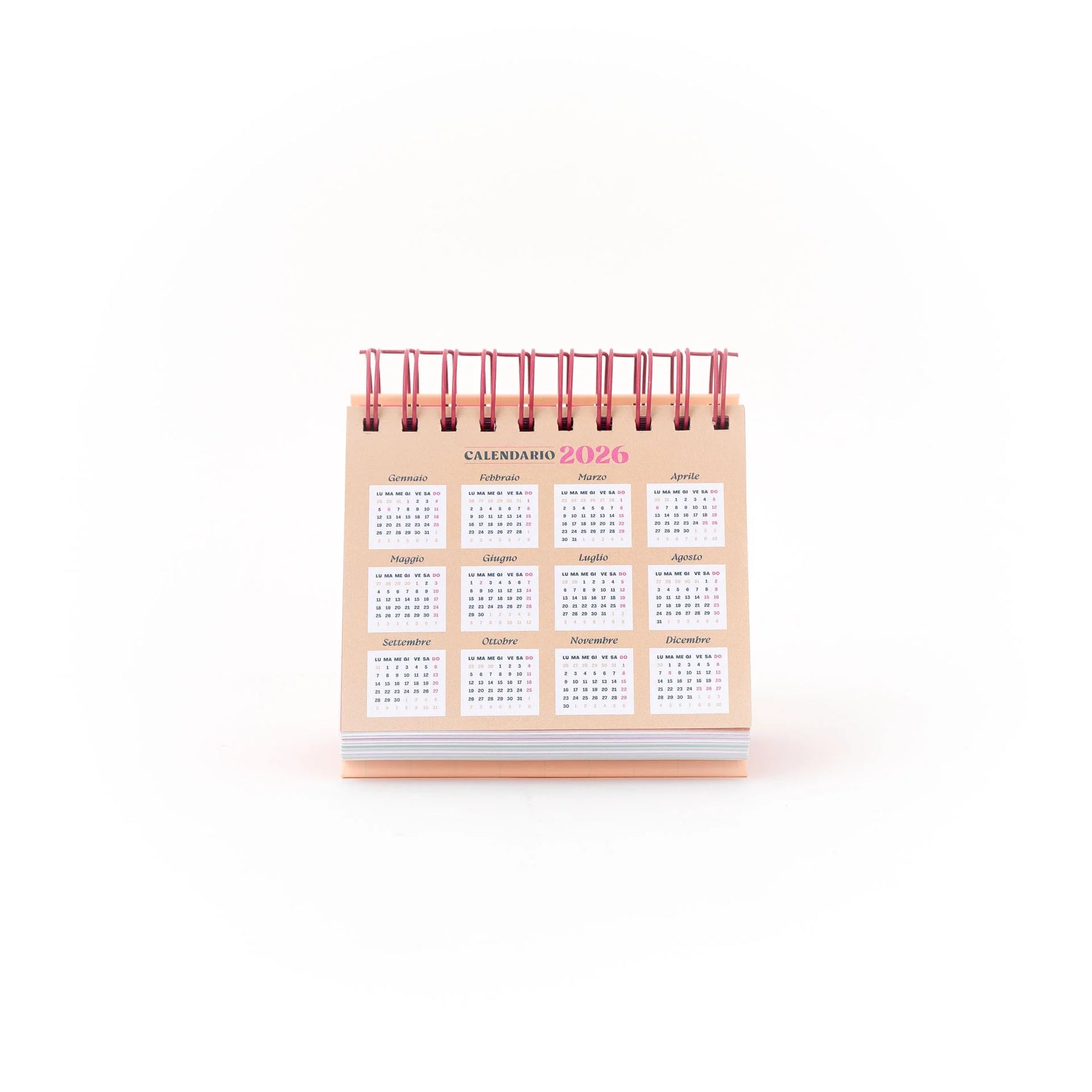 Calendario da tavolo giornaliero 2026 - Oggi è la giornata...