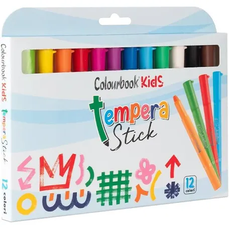 Tempera stick Kids colourbook 12pz
