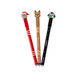 Set di 3 penne cancellabili Bobo Natale