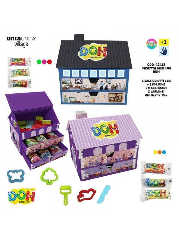 Plastilina medium Doh Tinta unita  crea il tuo villaggio