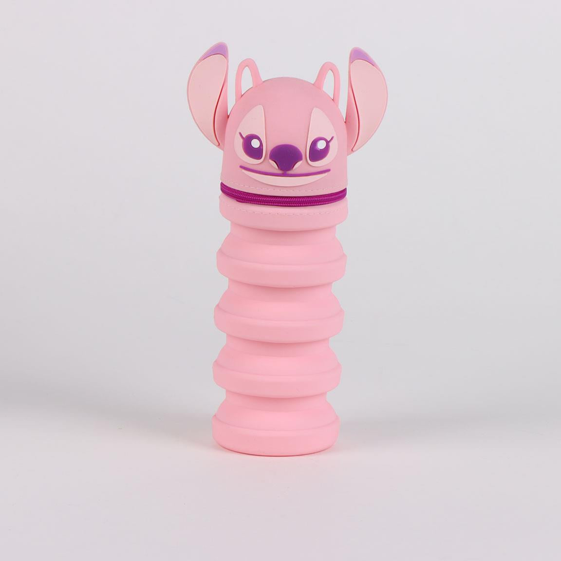 Astuccio allungabile in silicone stitch rosa