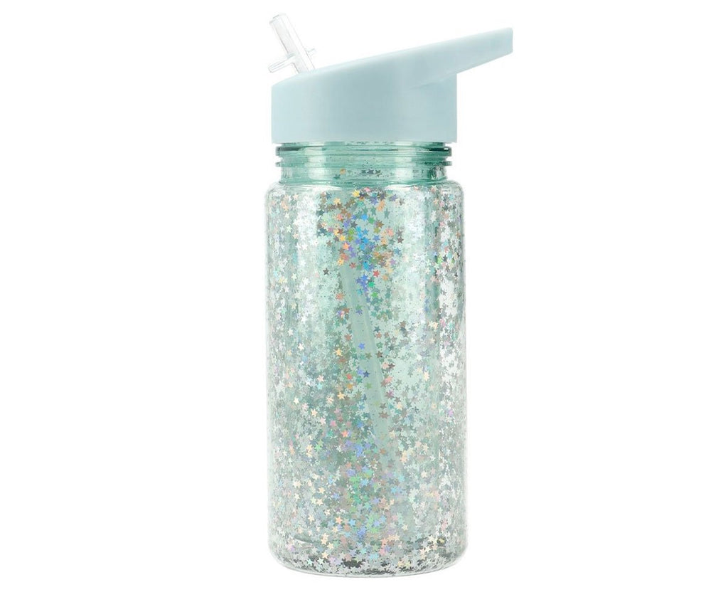 Borraccia plastica glitter star
