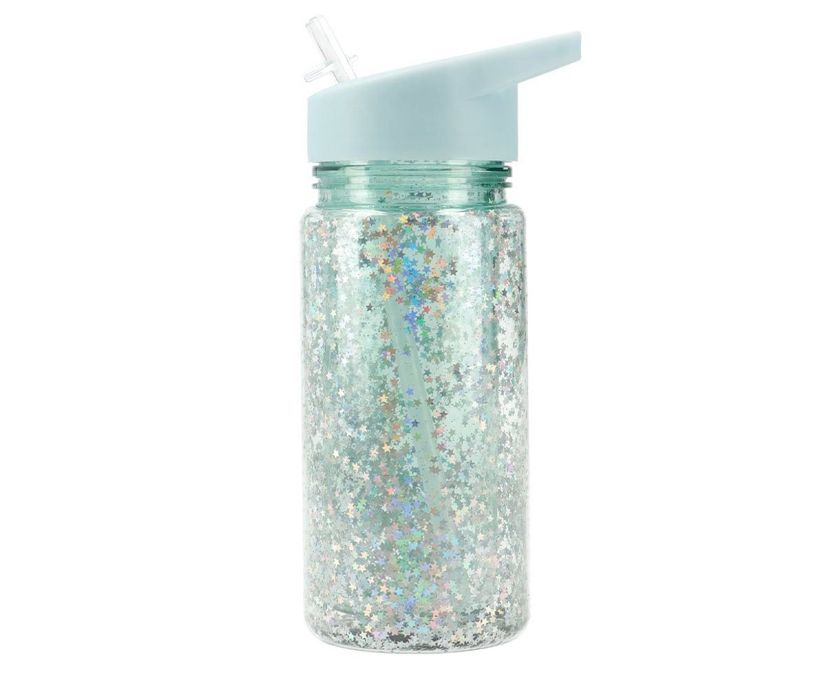 Borraccia plastica glitter star
