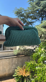 Pochettina verde lurex