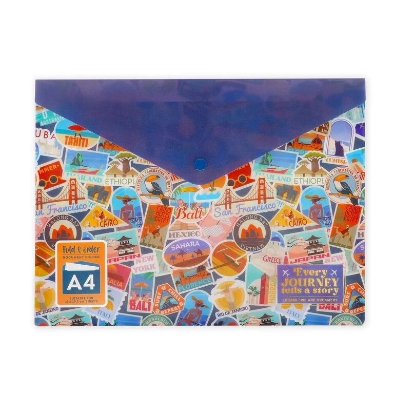 Cartelletta Portadocumenti - Fold & Order - Travel Stickers