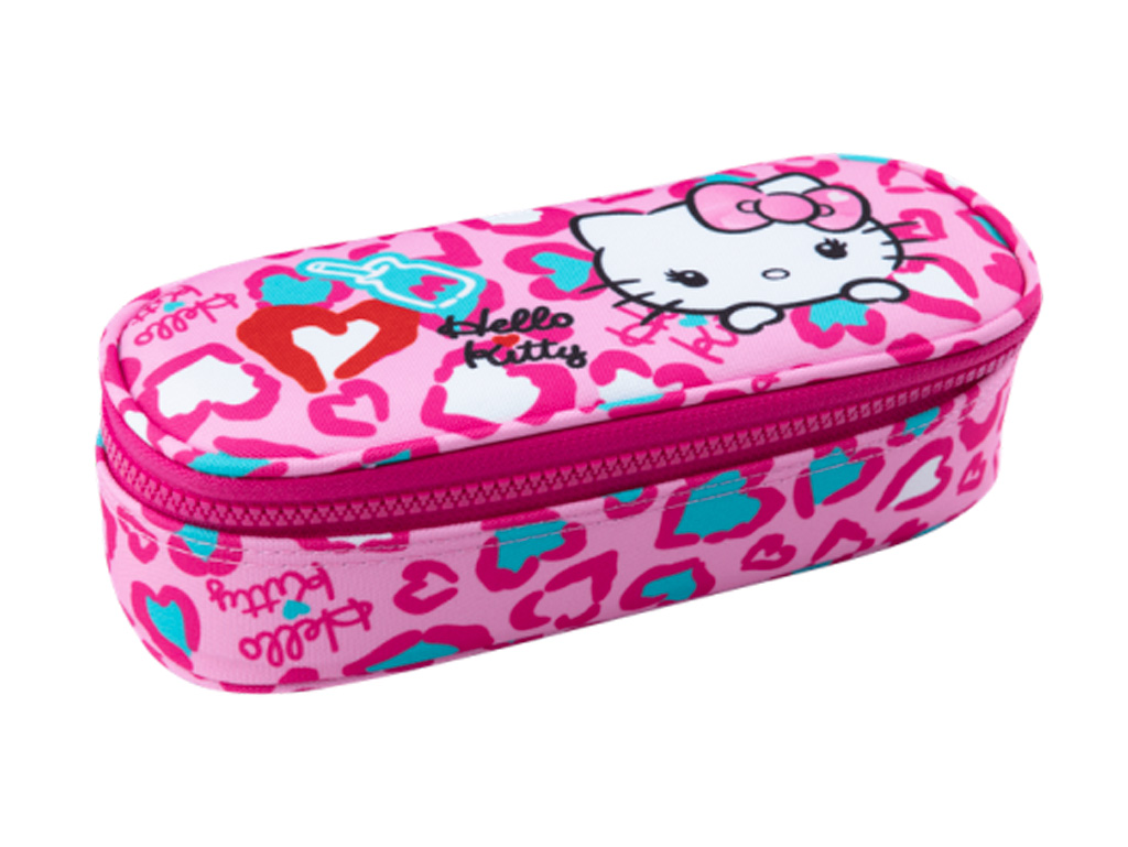 Astuccio Hello Kitty Pink Rosa Zip Organizer
