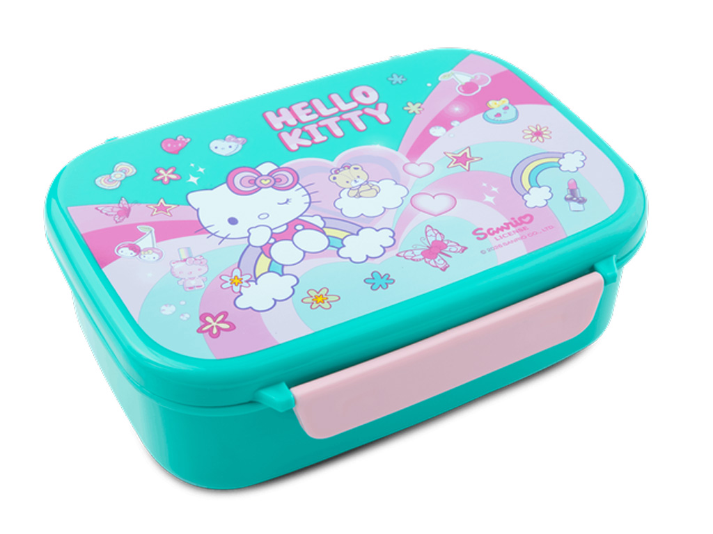 Portamerenda Hello Kitty 765 ml con Chiusura Clip