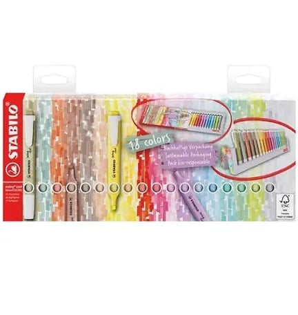 Set evidenziatori colori natura