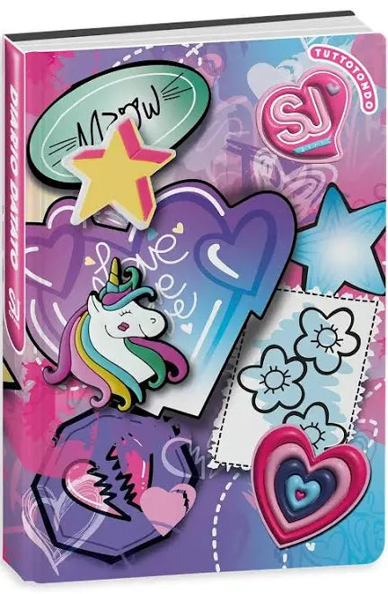 Diario Standard Giornaliero SJ Gang Girl, Datato 2025-2026, 10 Mesi – Fantasie Assortite