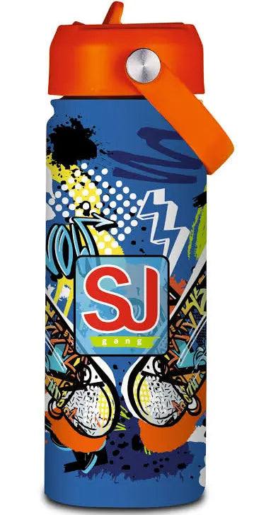 Borraccia Termica 500 Ml Con Cannuccia Tema Skate Sj Gang -